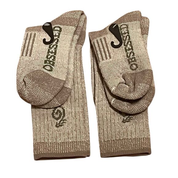 Outdoor Obsession Men's Merino Wool Blend Scent Elimination Socks, 2 Pairs, NWT - Picture 2 of 4